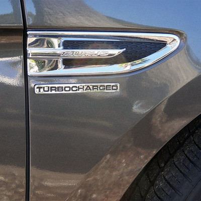 Chrome "Ecoboost Turbocharged" Emblem Badge - For Ford Mustang, F150, Focus ST, More