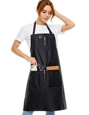 Hair Stylist Apron Salon PU Waterproof Bleach Proof Barber Cosmetologist