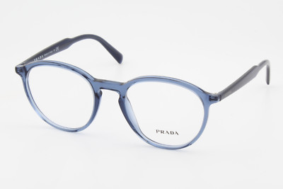 Prada VPR13T VAV-1O1 Unisex Runde Brille Brillengestell Blau Farbverlauf 51mm