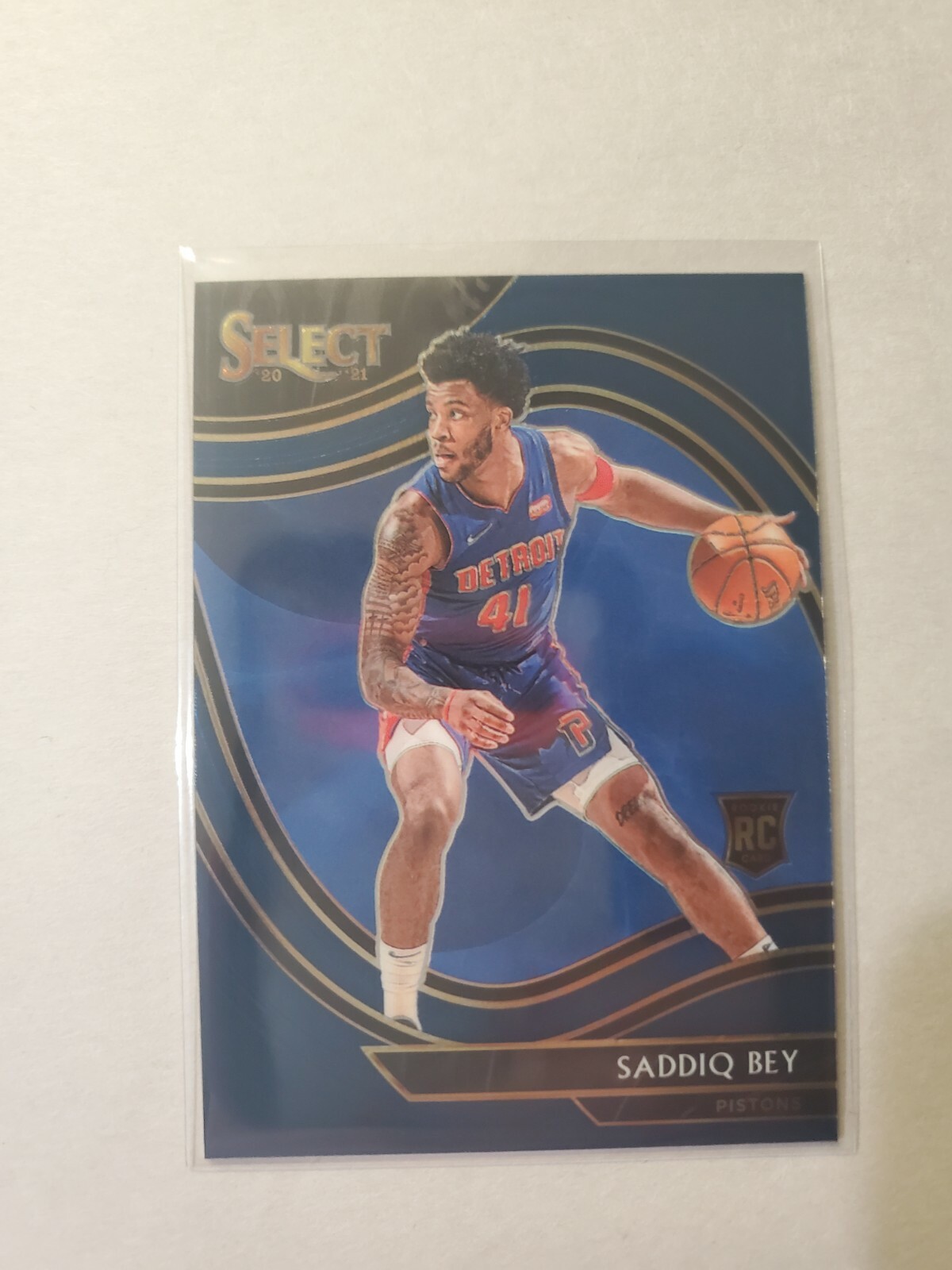 2020-21 Panini Select Basketball SADDIQ BEY COURSIDE BLUE RC Rookie #282