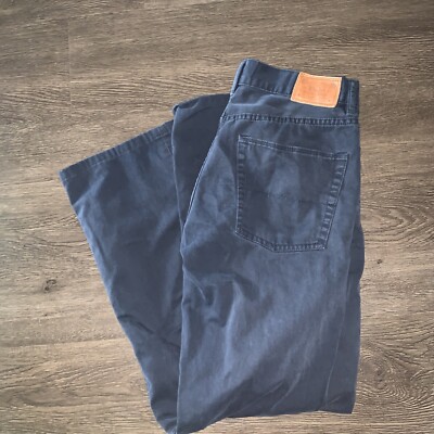 Polo Ralph Lauren Pants Men 32/32 Blue Ethan Chino Flat Front Embroidered Khaki