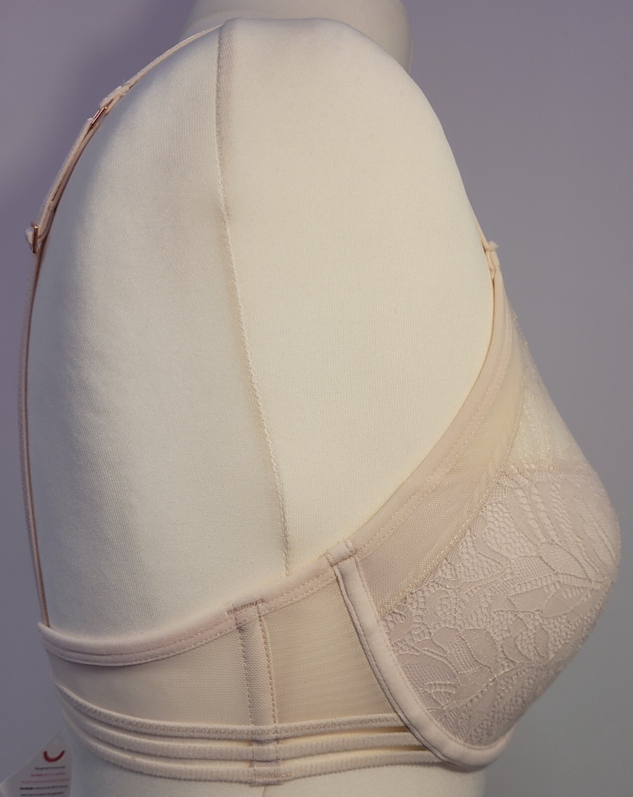 Bra 32DD Pale Pink Underwired Padded Coco Lace by Savannah Miller BNWT image 3