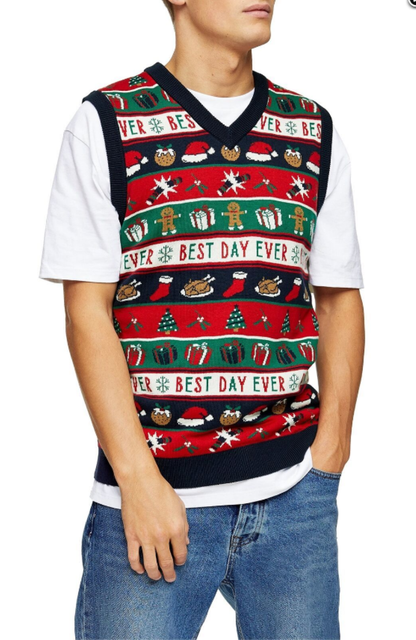 Topman Best Day Ever Holiday Sweater 