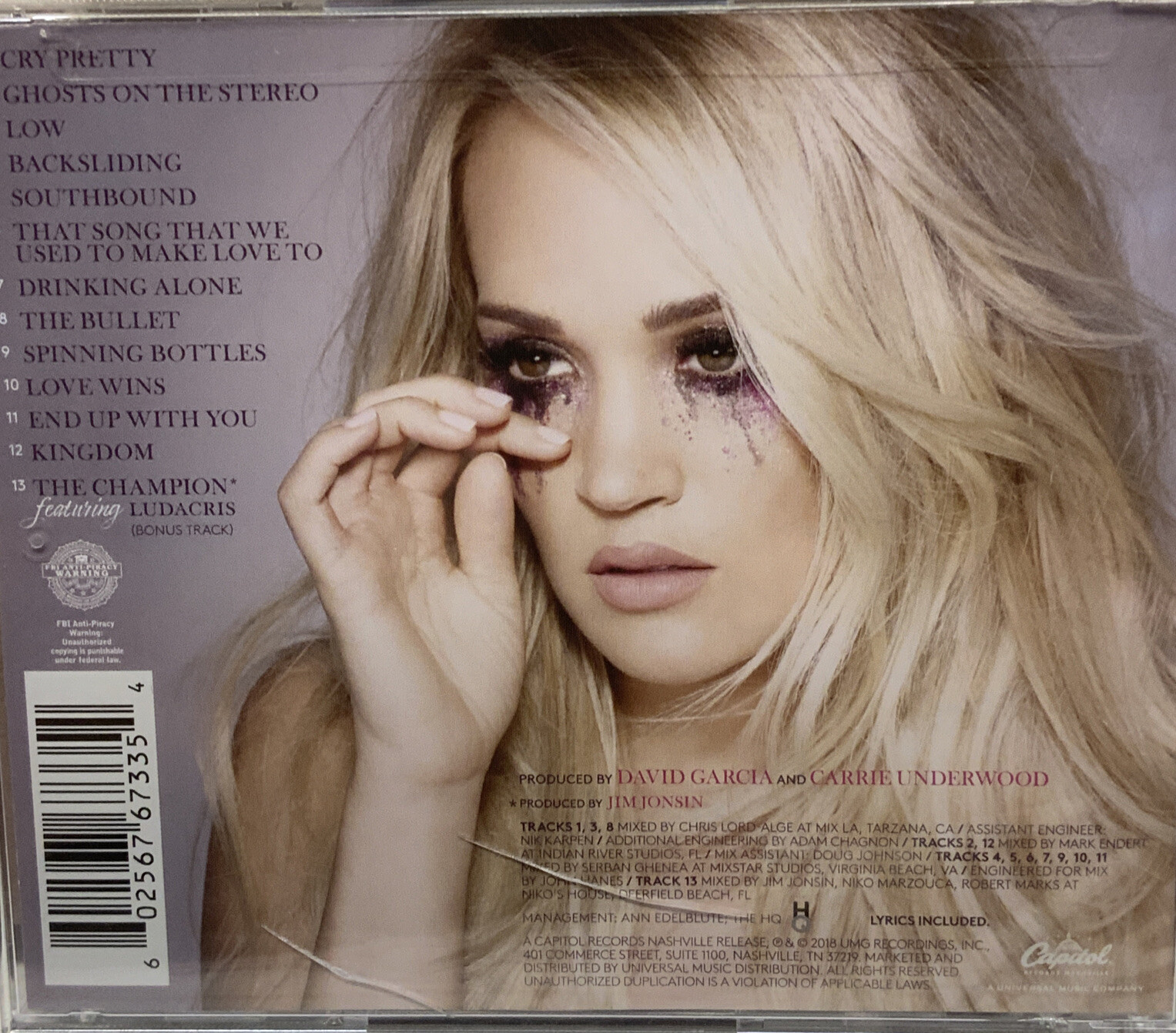🛑 Cry Pretty [9/14] by Carrie Underwood (CD, Sep2018, Capitol)‼