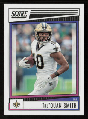 2022 Score #55 Tre'Quan Smith New Orleans Saints Football Card