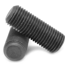 3/8"-24 x 5/8" Fine Thread Socket Set Screw Flat Pt Black Oxide