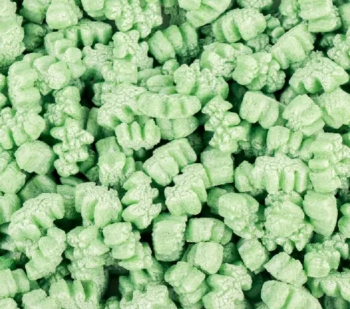 1.5 cu ft green christmas tree packing peanuts ecofriendly compostable void fill image 2