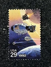 1992USA #2633 29c Space Accomplishments - Apollo Modules Single  Mint astronaut