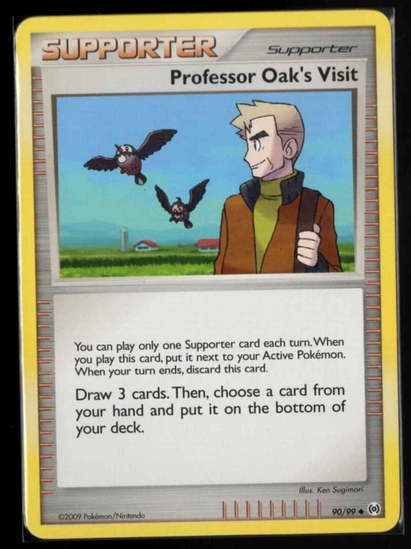 Professor Oak's Visit 90/99 Uncommon Platinum Arceus Pokemon TCG Near Mint