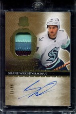 2023-24 UPPER DECK THE CUP SIGNATURE MATERIALS AUTO SHANE WRIGHT 21/99 SEATTLE