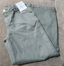 Cat  Jack Grey Wide Leg Mid Rise Adjustable Waist Size 10