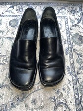Franco Sarto Flex Black Loafer Size 7, Upper Leather Made Brazil