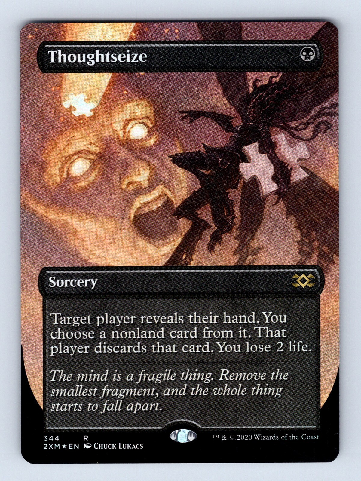 Thoughtseize (Borderless) (FOIL) - Double Masters - MTG