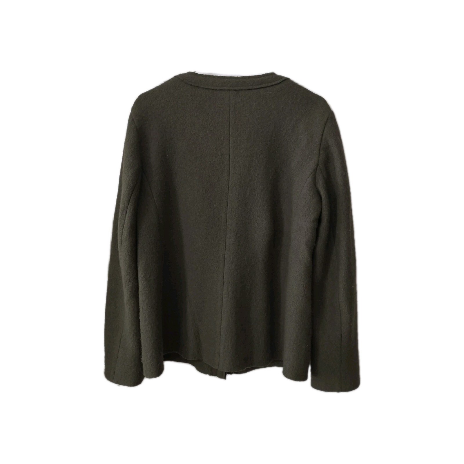 Chico’s Boiled Wool Button Front Jacket Size Medi… - image 2