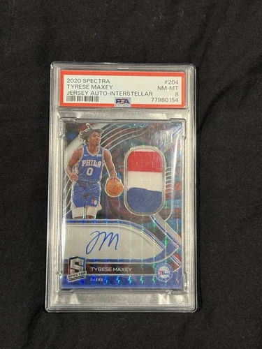 2020-21 Panini Spectra - Rookie Jersey Autographs Tyrese Maxey  /49