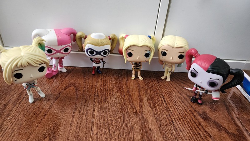 Lot Of 6 Funko Pop! Vinyl: Batman: Arkham Asylum - Harley Quinn (Nurse) 