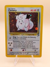 Clefairy Base Set 2 Holo Rare No. 6/130 Pokemon Card - 2000