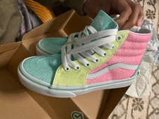 VANS Sk8-Hi Pastel Glitter High Top Kids Sneakers US 2.5