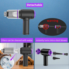 14500 Pa Computer Vacuum Cleaner Mini  110000RPM Compressed Air Duster for K...