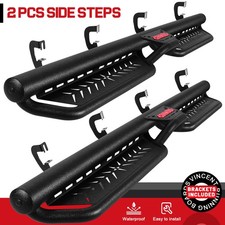 Chevy Silverado Running Boards Installation 2-Stairs Running Boards For 07-18 Silverado/Sierra 1500 Crew Cab Drop Side Step