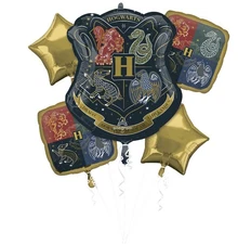 Anagram Harry Potter Hogwarts 5 Piece Foil Balloon Bouquet 5 Piece