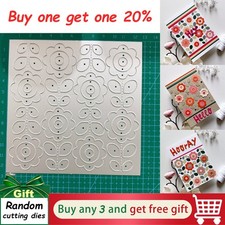 Folk Flowers Cover Plate Cutting Dies Scrapbooking Album Embossing Paper Stencil