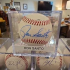 RON SANTO SIGNED BASEBALL CHICAGO CUBS AUTOGRAPH