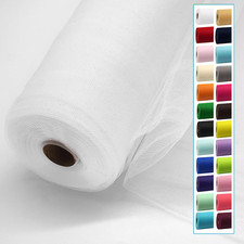 White Tulle Fabric 54 Inch X 40 Yards Tulle Roll Sheer Tulle Fabric Bolt for W