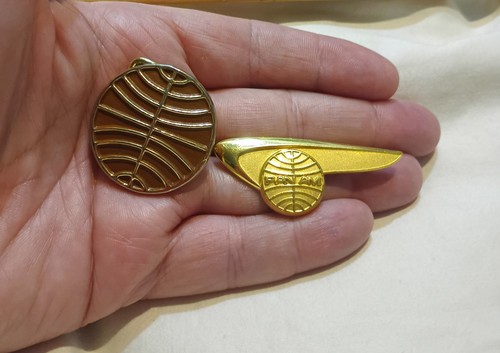 Las Vegas Estate Authentic Lot Pan Am Stewardess Pin & Buckle Vintage Airline