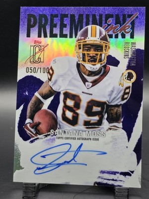 2025 Topps Signature Class Santana Moss Preeminent Ink Purple Refractor #/100