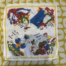 Vintage Retro Taschentuch Taschentuch Kinder Kind Kids CH12