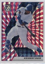 2021 Panini Mosaic Rookie FOTL Pink Swirl Prizm 7/10 Keibert Ruiz #278 0it8