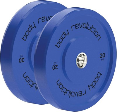 Body Revolution Olympic Bumper Plates Farbe 20kg Paar