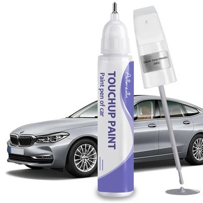 Glacier Silver Touch Up Paint Pen for Car Scratch Repair and Chip Fixing