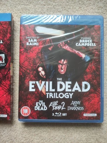 Evil Dead Trilogy 3 Disc Box Set. UK Blu-ray. NEW/SEALED with slipcase