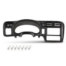 Double Din Dashboard Bezel Cluster Trim, Compatible with Chevy Blazer S10 GMC