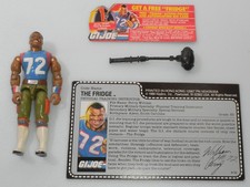 100% Complete 1986 The Fridge Mail Away Figure G.I. GI Joe 3.75 ARAH Uncut Card