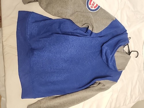 NEW Chicago Cubs Genuine MLB Genuine Merch Blue Hoodie heavy Sweatshirt Men M - Picture 2 of 2