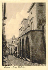 da1283 postcard aquara Corso Umberto I province of Salerno