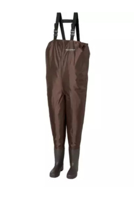 Field & Stream Fishing Chest Wader w/ Shoulder Straps & Boots Sz 12