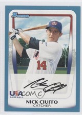 2011 Bowman Draft Prospects Blue 159/499 Nick Ciuffo #BDPP94 0l2