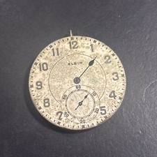 J30 VTG ELGIN 17-Jewel Antique Pocket Watch Parts Repair Restoration As Is