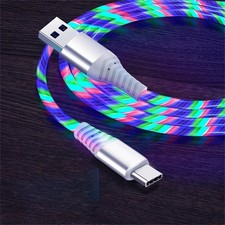 LED Luminous USB Cable   3A Fast Charging Type-C/Micro USB/Data Cord
