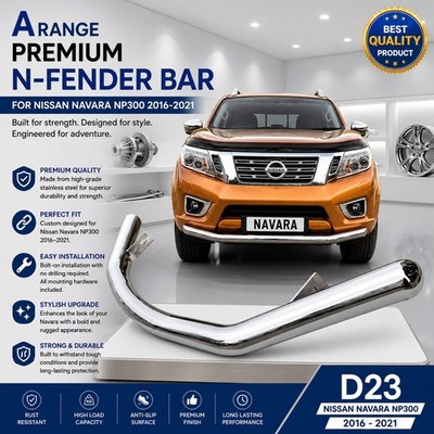 Für Nissan Navara NP300 City Leiste Chrom poliert (Spoiler Stoßstange Nudge Bull Bar)