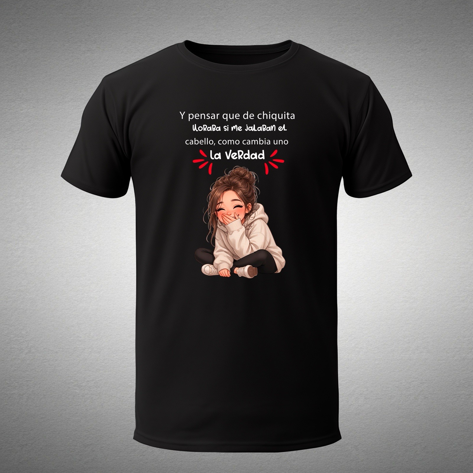 Funny T-Shirt gift Mexican 112 Pensar Jalar Pelo Llorar Picardia Sexy Humor - second product detail image
