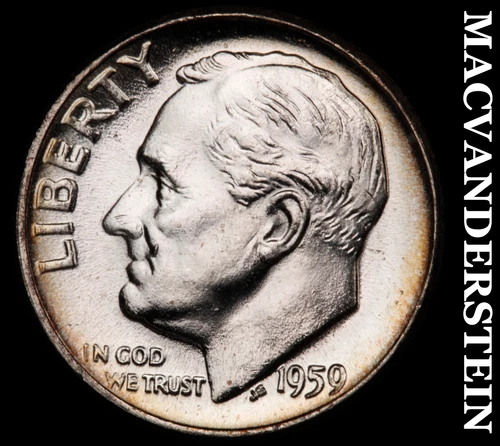 1959 Silver Roosevelt Dime-Choice Gem BU Lustrous No Reserve #i4545