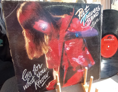 ROCK LP, PAT TRAVERS, 	GO FOR WHAT YOU KNOW, VG+ , SPIN CLEANED!