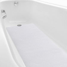16" X 40" Non Slip Bathtub Mat with Drain Cut Out anti Slipping Non Skid Safe Tu