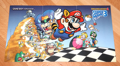 2003 Nintendo GameCube Mini / Flyer Poster Super Mario Bros. 3