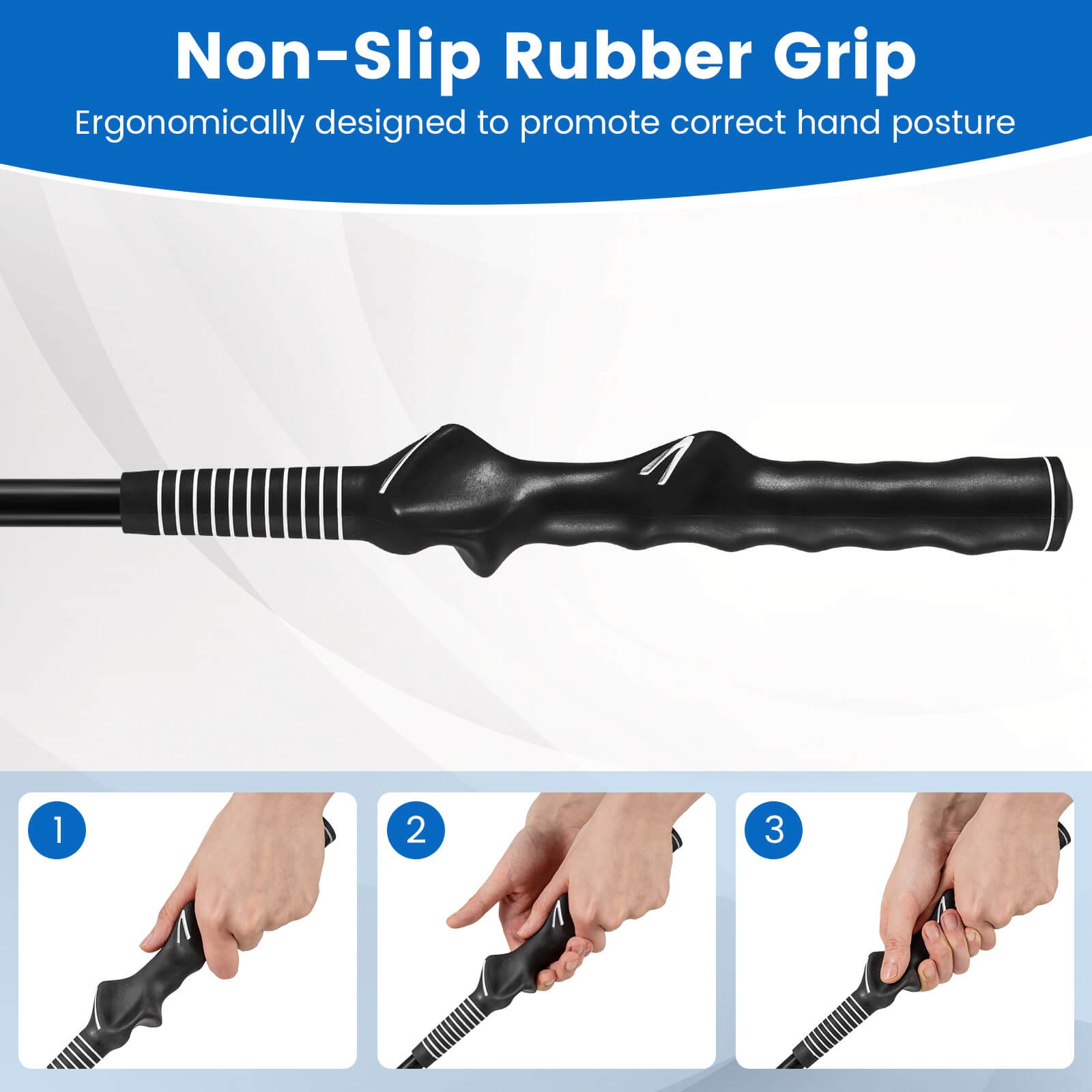 Golf Swing Trainer Click Stick Swing Training Aid for Speed Flexibility Balance